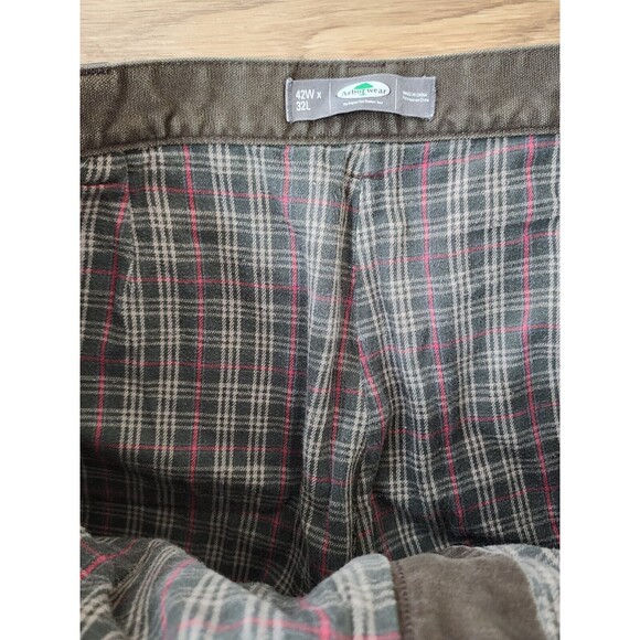 Arborwear Original Tree Climbers Pants Mens 42x28 Tag 42x30 Brown Heavy Duty - Picture 9 of 16